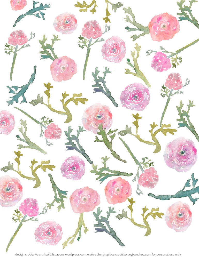 Watercolor scrapbook paper