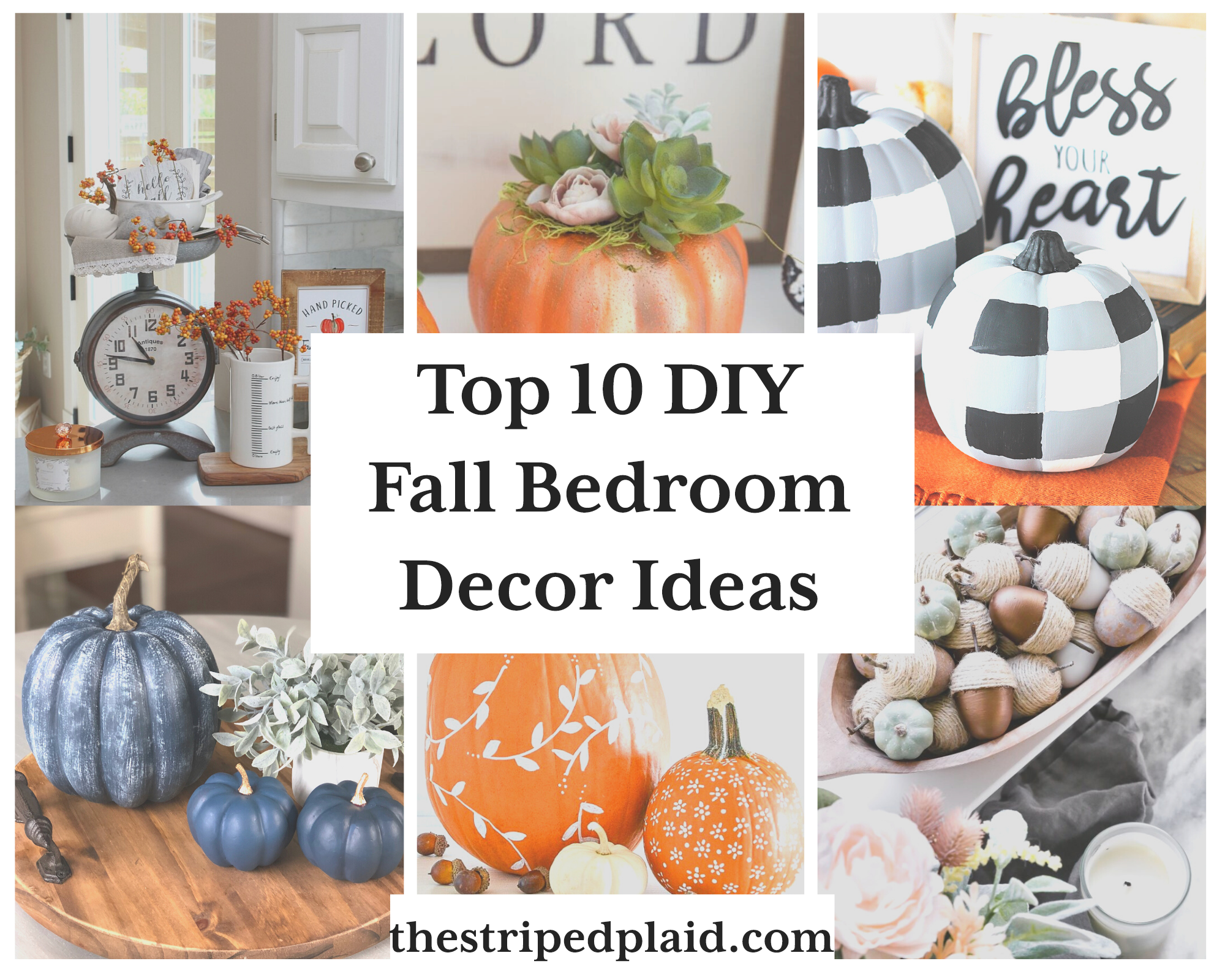 10 DIY Fall Bedroom Decor Ideas For This Season – the striped plaid